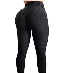 Tummy Control  High Waisted Scrunched Yoga Pants
